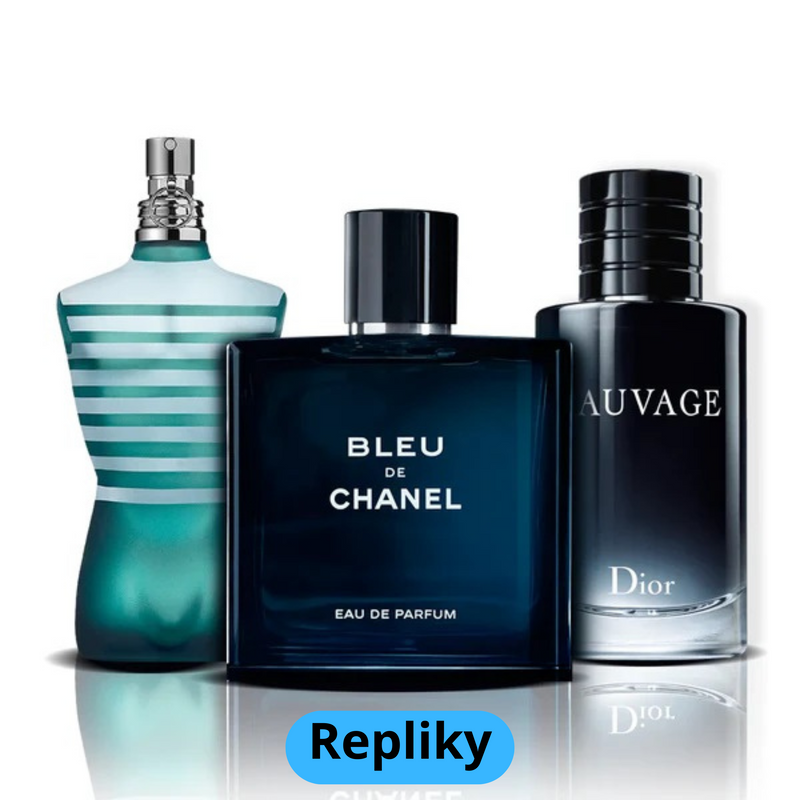 KUP 1, ZÍSKEJ 3 - Le Male + Bleu de Chanel + Sauvage Dior (100 ml) - AKCE!